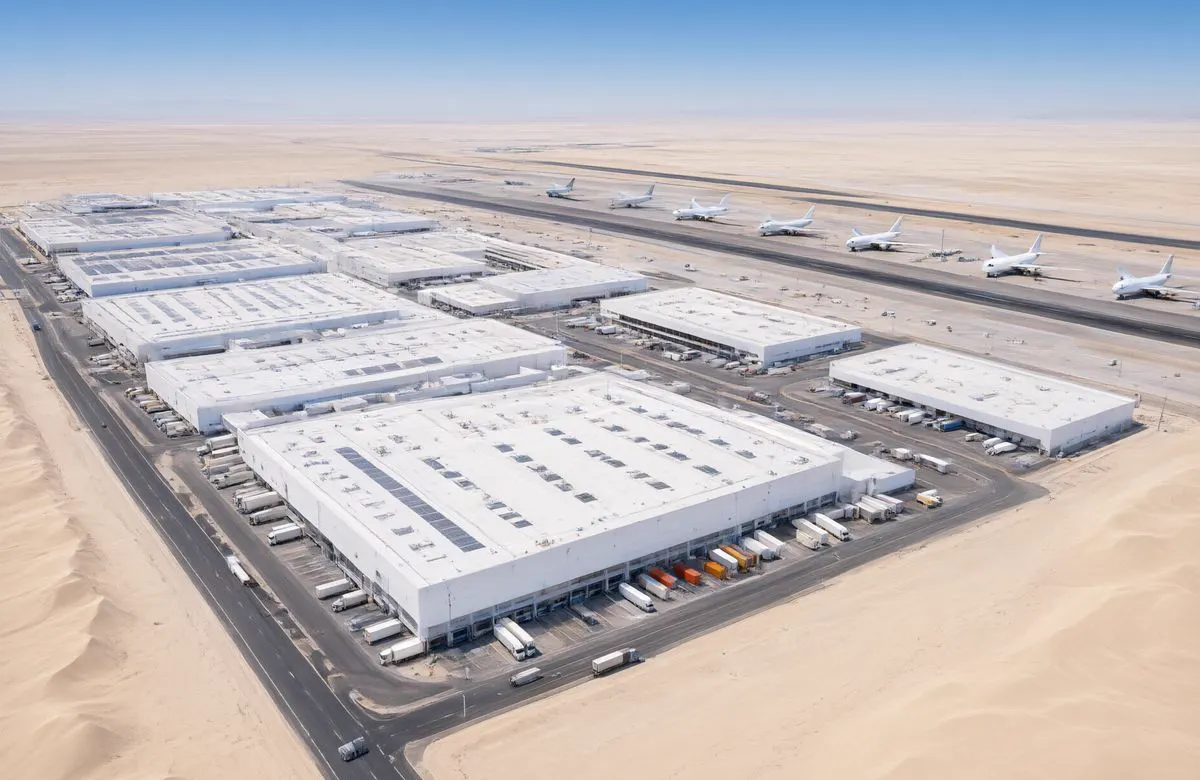 Logistics district around Al Maktoum International Airport.